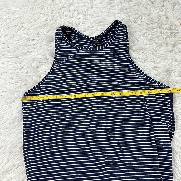 Lululemon All Tied Up Tank Modern Stripe Heathered Hero Blue White - Picture 2 of 4